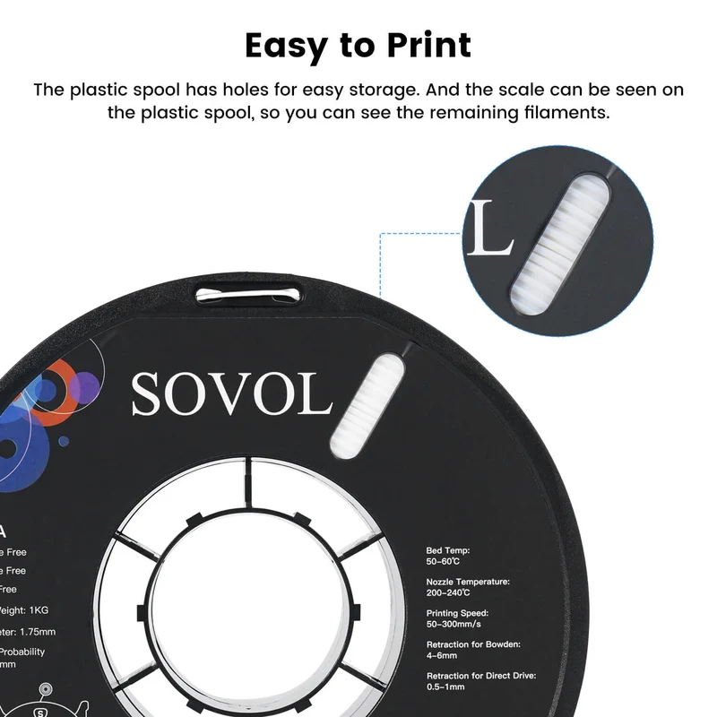 Sovol PETG 3D Filaments 10KG