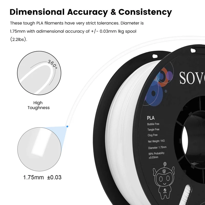 Sovol PETG 3D Filaments 10KG