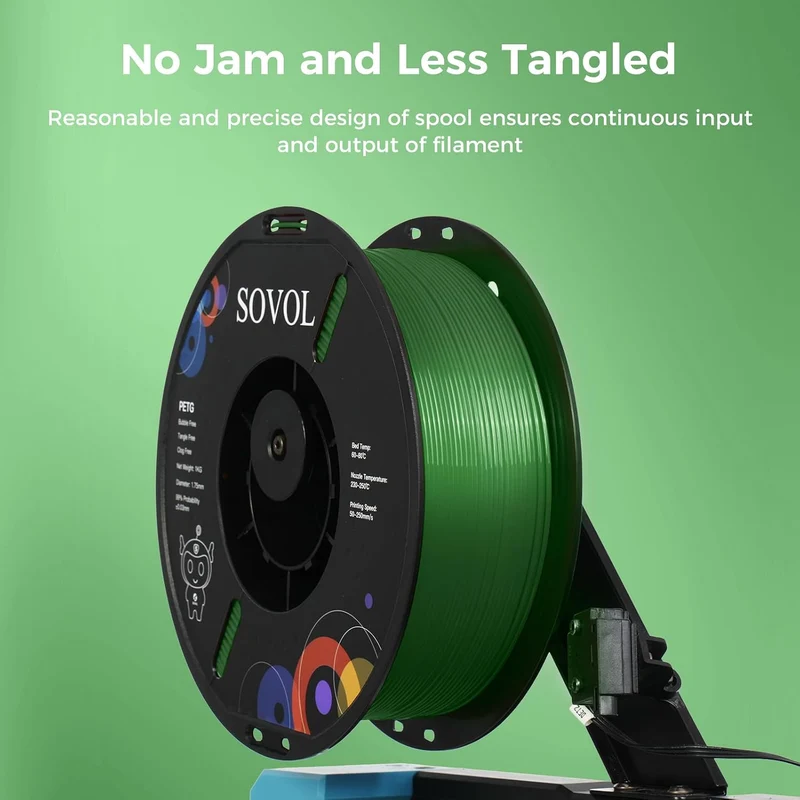 Sovol Green PETG 3D Printer Filament