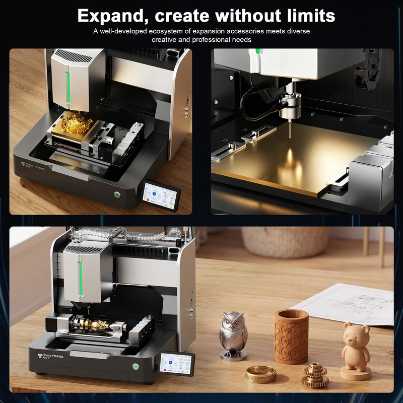 【Pre-sale】Twotrees ED1 Enclosed Desktop CNC Router Machine