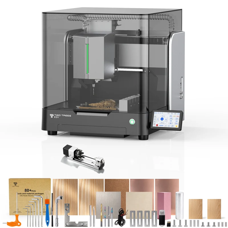 【Pre-sale】Twotrees ED1 Enclosed Desktop CNC Router Machine