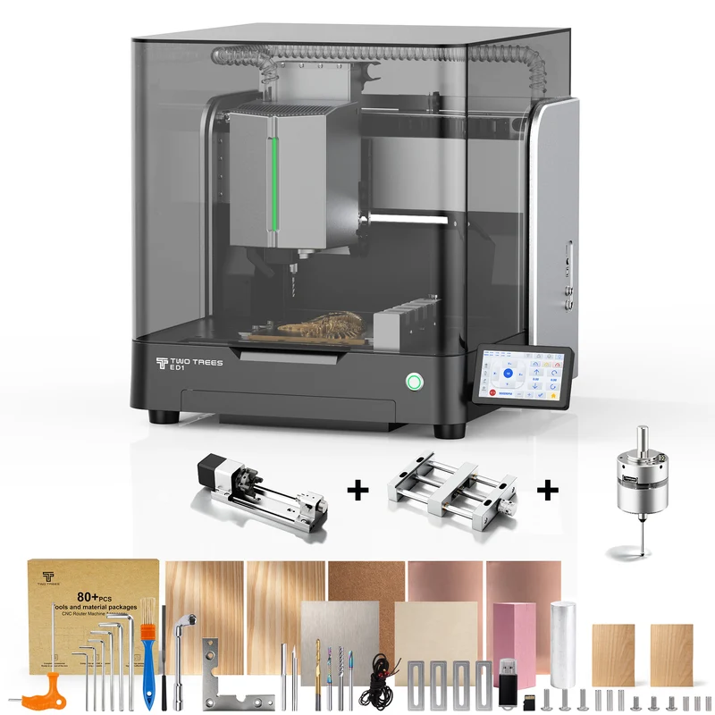 【Pre-sale】Twotrees ED1 Enclosed Desktop CNC Router Machine