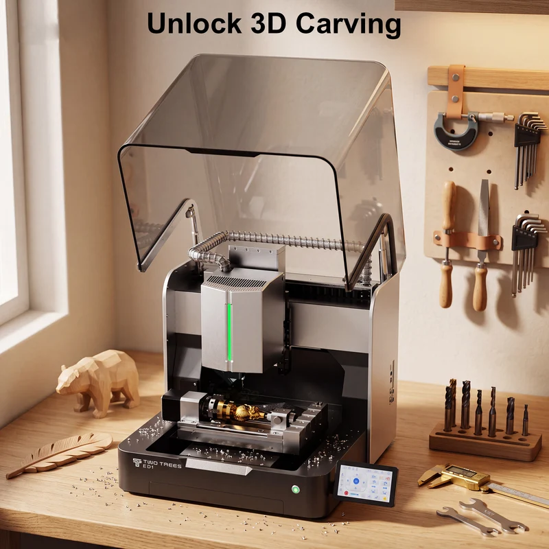 【Pre-sale】Twotrees 4th Axis CNC Rotary Module Kit for ED1