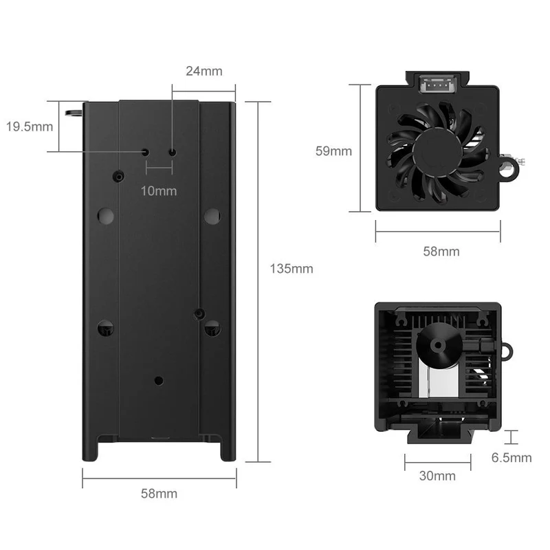 Twotrees 20W Laser Module Air Assist Laser for TS2 Laser Engraving Machine