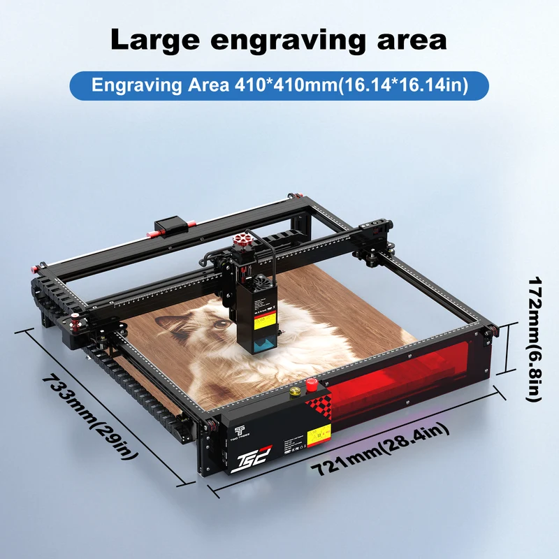 Twotrees TS2-20W Laser Engraver + Honeycomb + Air Assist Kit