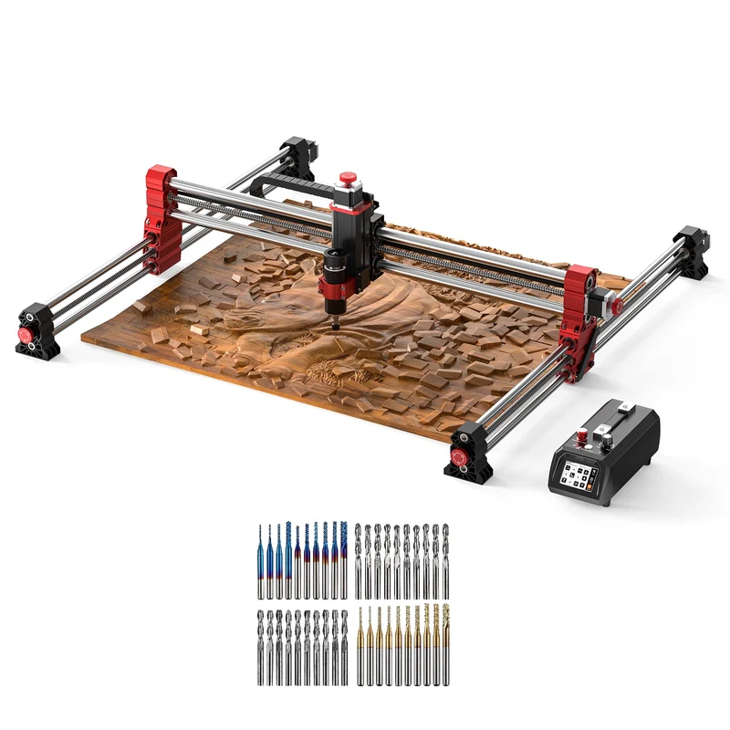 Twotrees TTC-H40 CNC Router Machine + End Mills