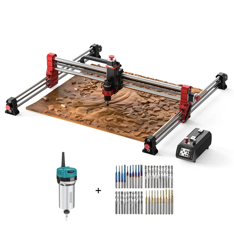 Twotrees TTC-H40 CNC Router Machine + End Mills