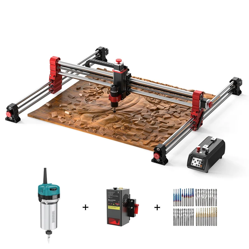 Twotrees TTC-H40 CNC Router Machine + End Mills
