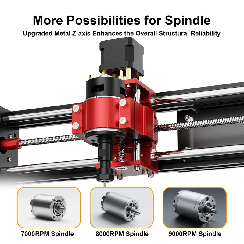 Twotrees TTC3018 Pro CNC Router Machine + Vacuum Cleaner + End Mills