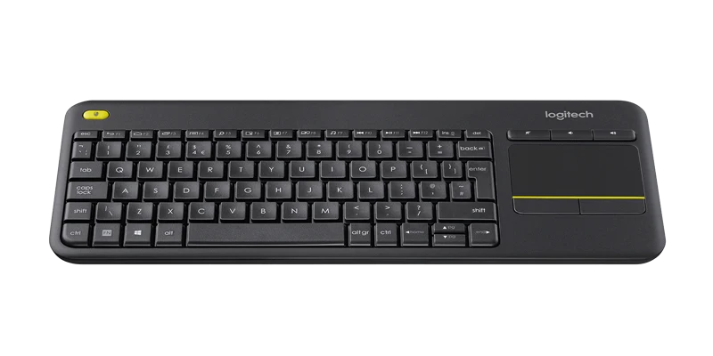 Logitech K400 Plus kabellose Touch-Tastatur auch für Fernseher Schwarz