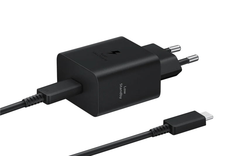 Samsung Schnellladeadapter mit Datenkabel 45 Watt Schwarz