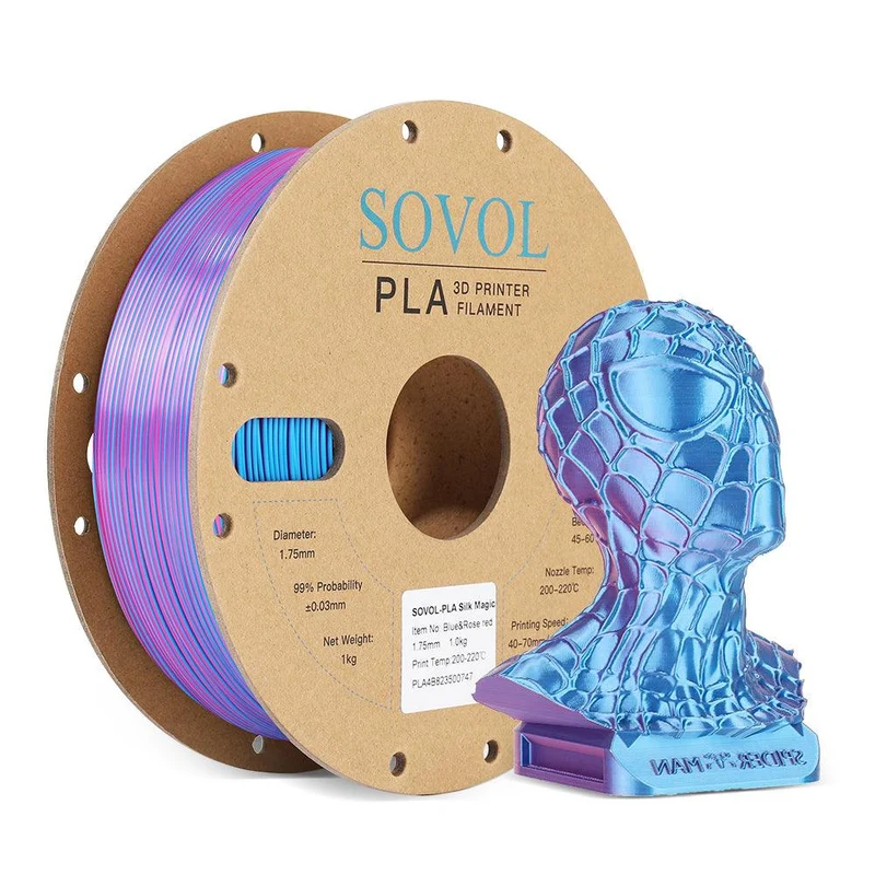 Sovol PLA Silk 3D Filament 1KG