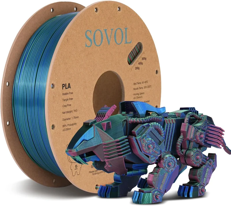 Sovol PLA Silk 3D Filament 1KG
