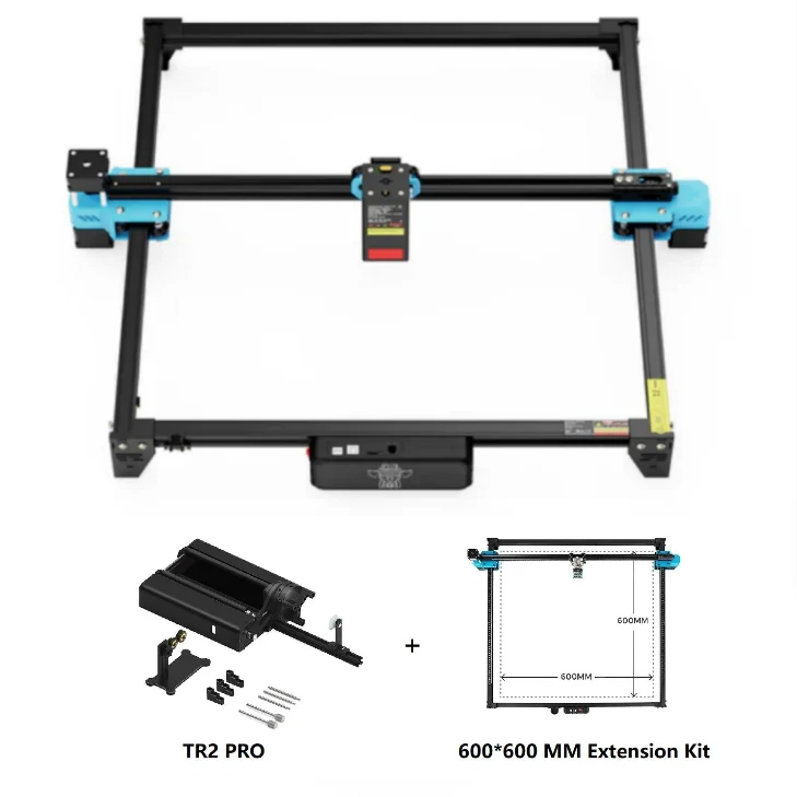 Twotrees TTS-20 Pro 20W Laser Engraver Machine + TR2 Pro Rotary + Extension Kit