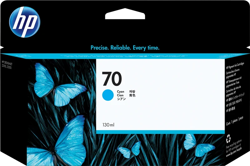 HP 70 Cyan Druckerpatrone C9452A