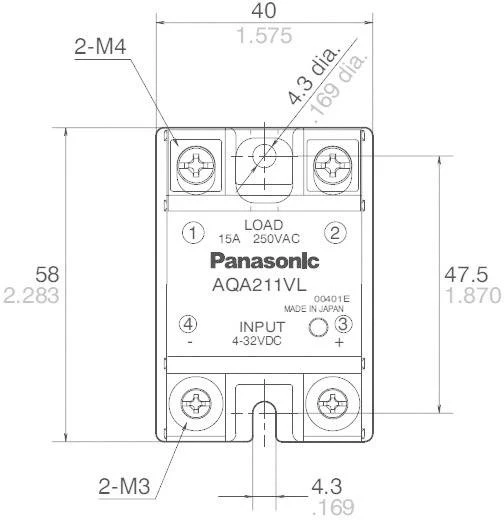 Panasonic AQA211VL SSR