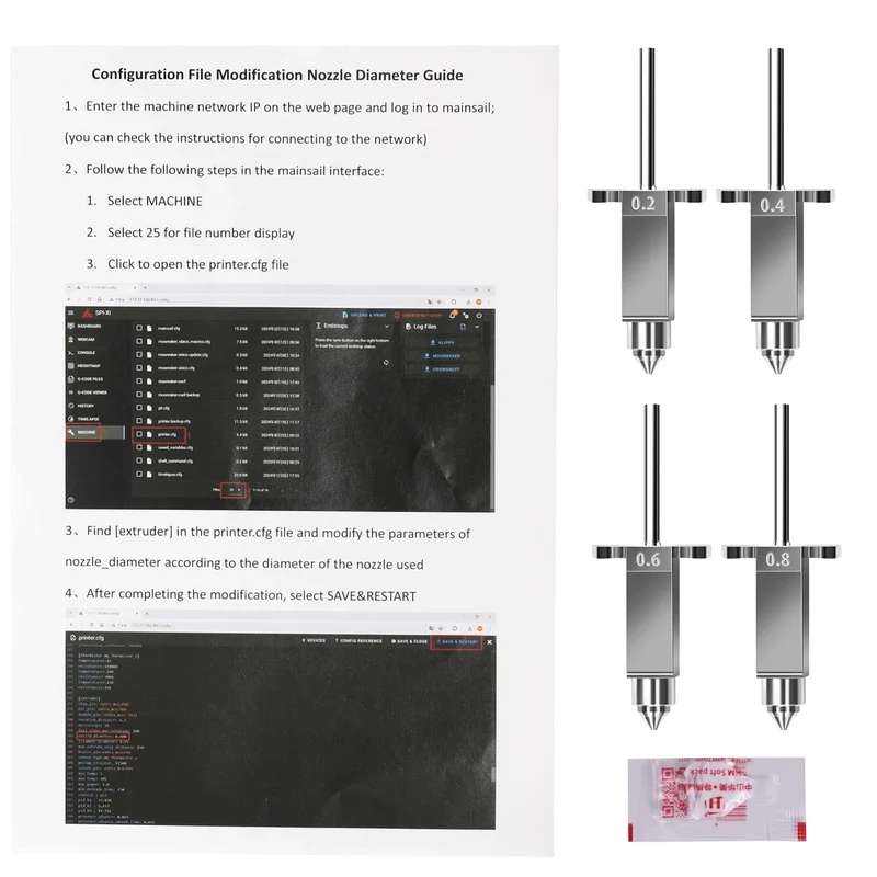 Sovol Nozzles & Heat Block Kit for SV08/T300