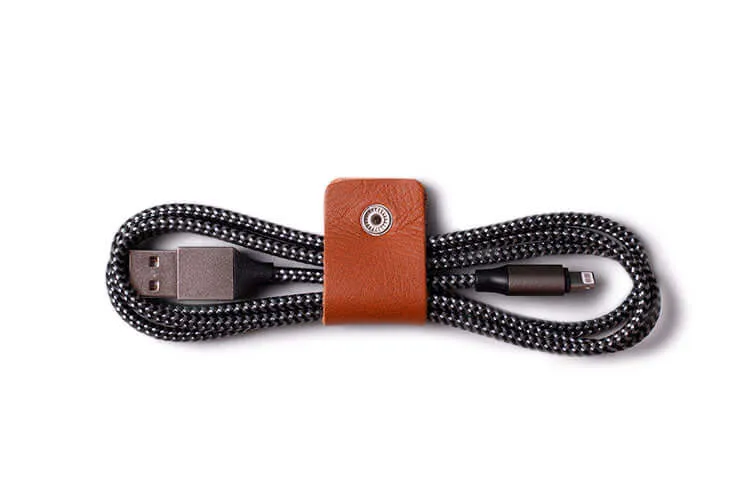 Leather Cable Ties - Pack Organiser