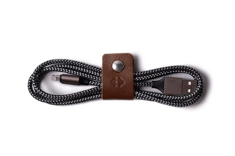 Leather Cable Ties - Pack Organiser