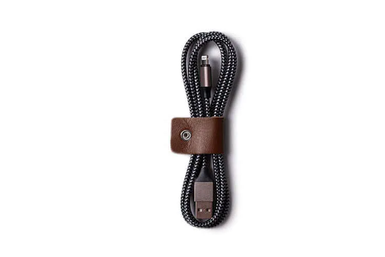 Leather Cable Ties - Pack Organiser