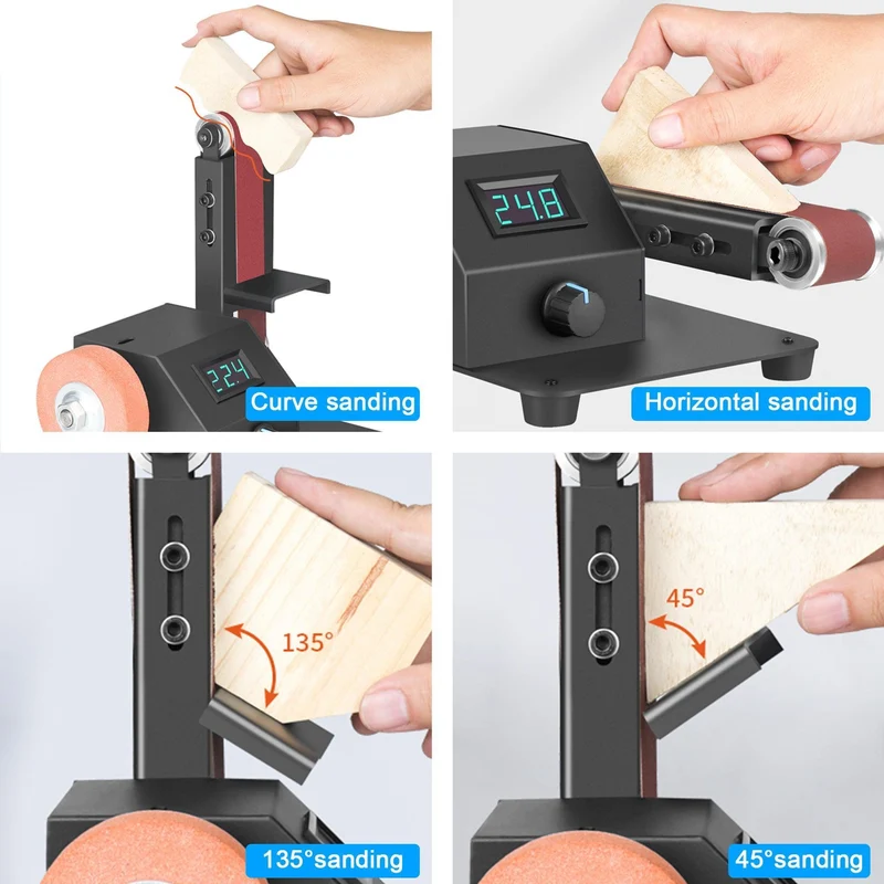 Twotrees Multi-function Belt Sander | Stepless Speed Adjustment