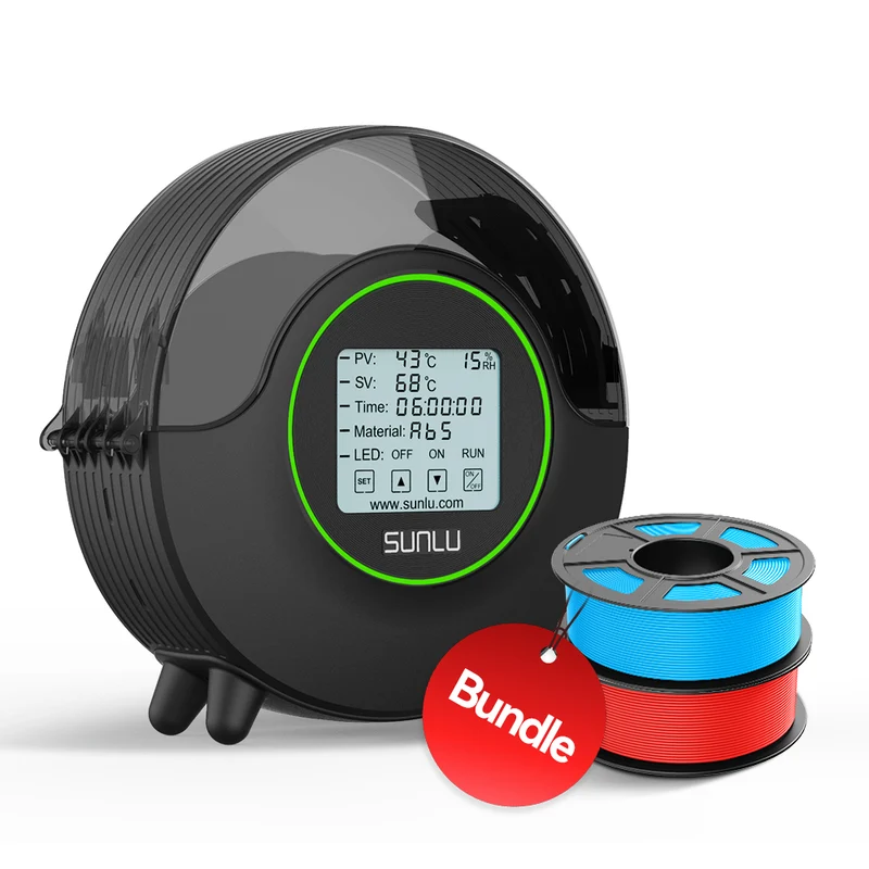 SUNLU S2 Filament Trockner, 360° Rundum-Erwärmung beim 3D-Druck