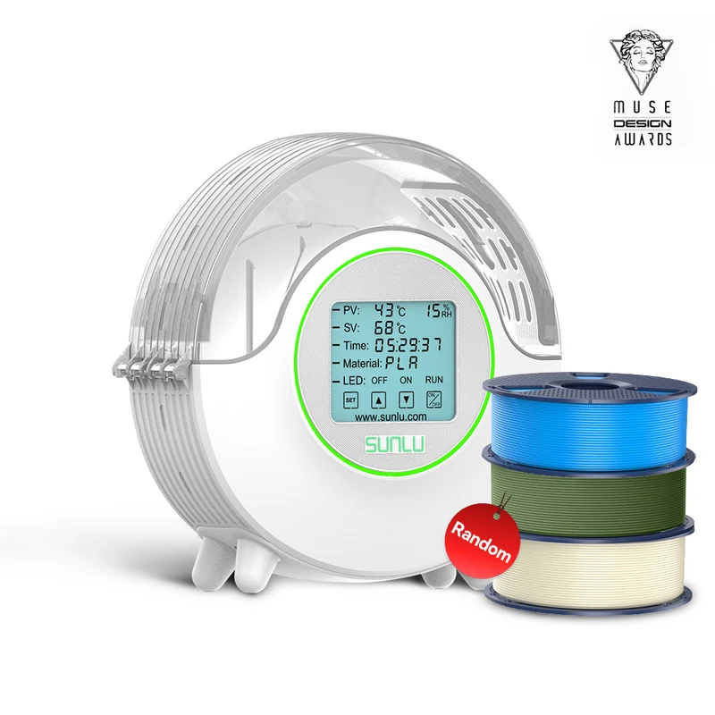 SUNLU S2 Filament Trockner, 360° Rundum-Erwärmung beim 3D-Druck