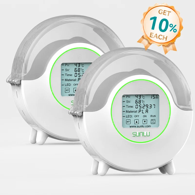 SUNLU S2 Filament Trockner, 360° Rundum-Erwärmung beim 3D-Druck