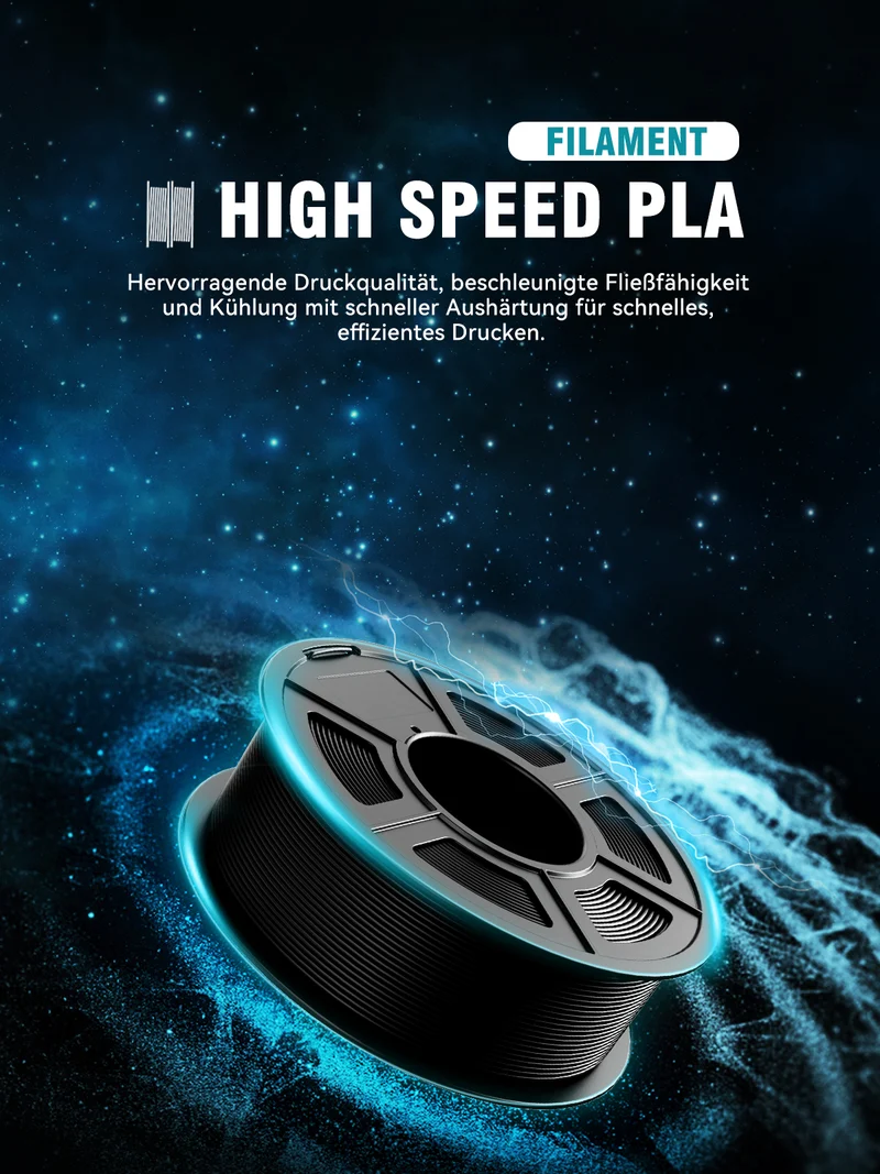 HSPLA,Hochgeschwindigkeit PLA 3KG Große Spule 3D Drucker Filament 3KG