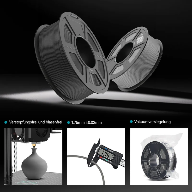 PLA Matte 3KG Große Spule 3D Drucker Filament 3KG