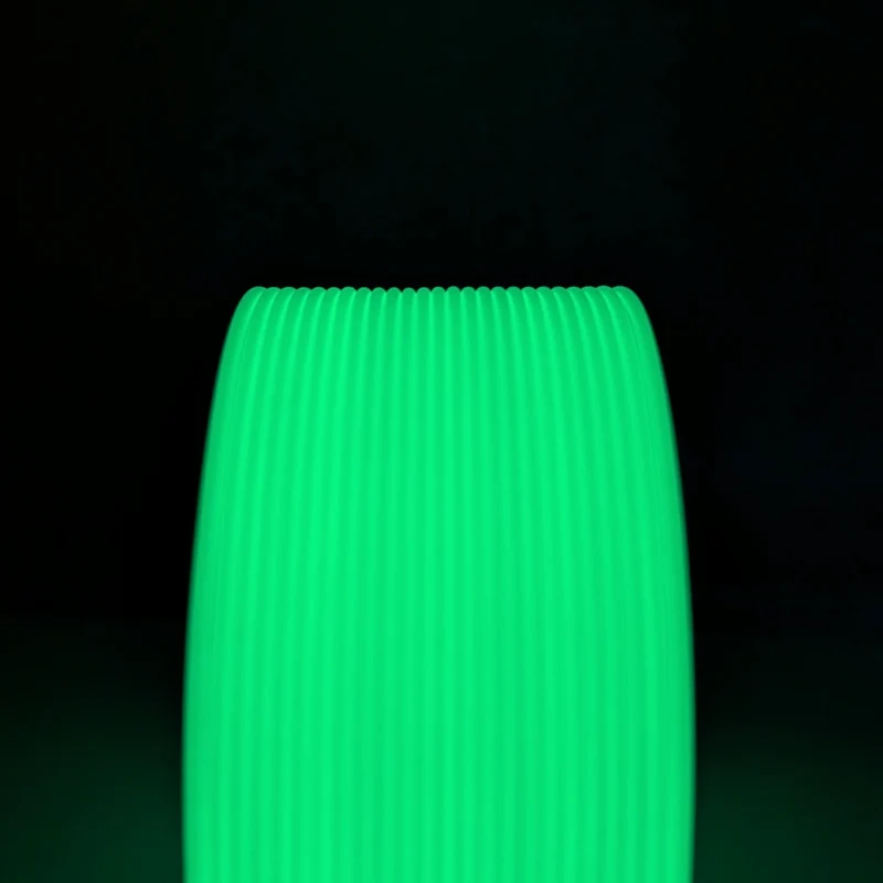 Green Glow-in-the-Dark, White