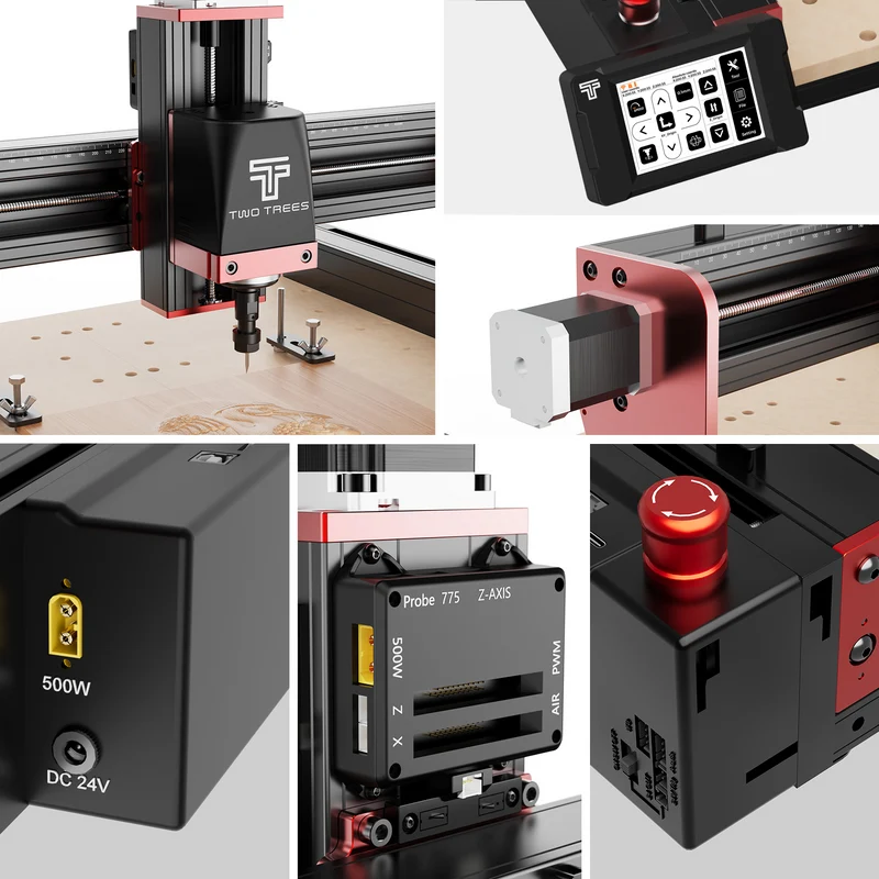 Twotrees TTC450 PRO CNC Router Machine + 500W Spindle
