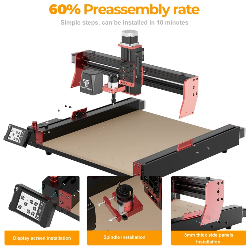 Twotrees TTC450 PRO CNC Router Machine + 500W Spindle