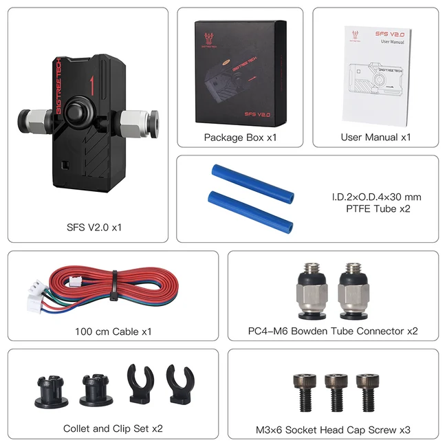 BIQU 3D BIGTREETECH SFS V2.0 Smart Filament Sensor