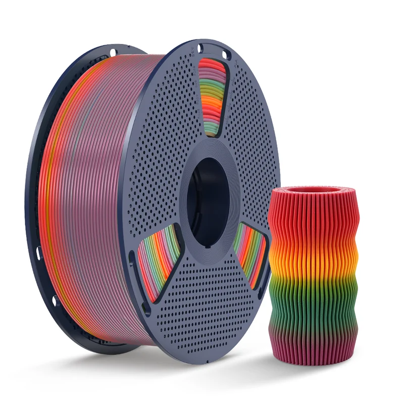 SUNLU PLA, SILK, PLA Transparent Rainbow Filament 1KG