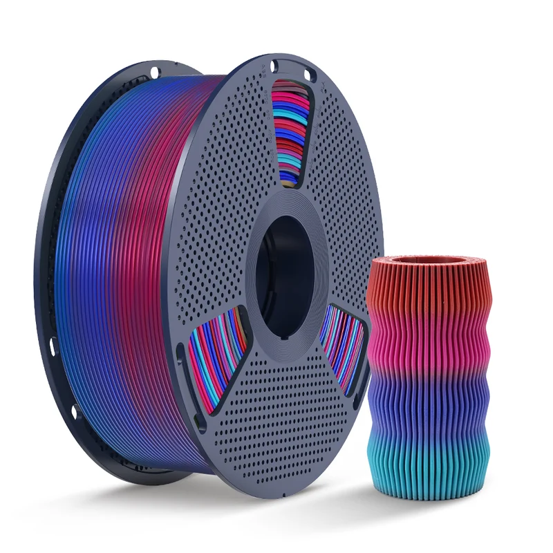SUNLU PLA, SILK, PLA Transparent Rainbow Filament 1KG