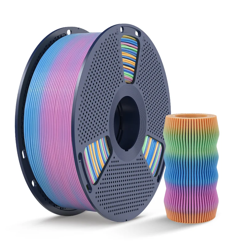 SUNLU PLA, SILK, PLA Transparent Rainbow Filament 1KG