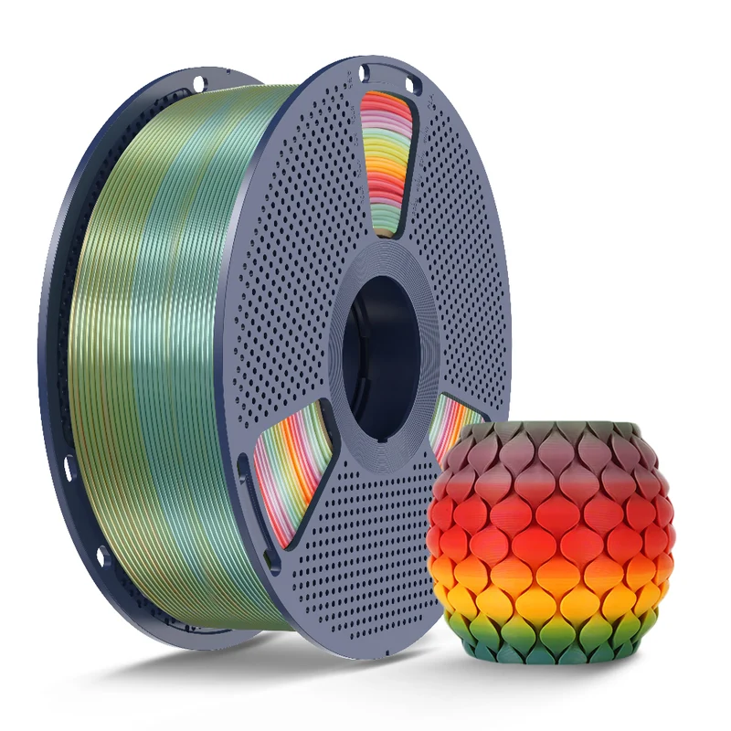 SUNLU PLA, SILK, PLA Transparent Rainbow Filament 1KG