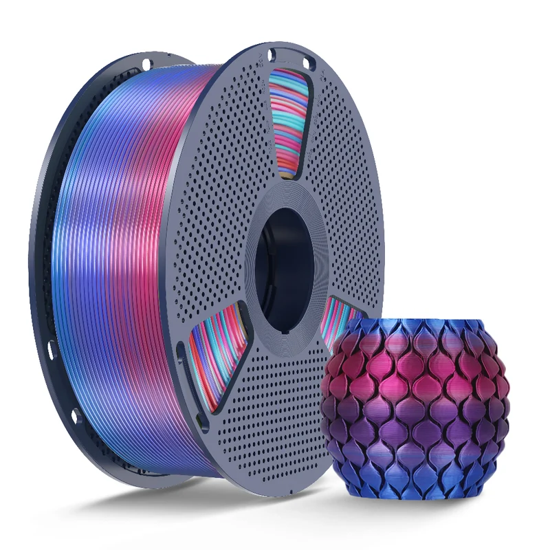 SUNLU PLA, SILK, PLA Transparent Rainbow Filament 1KG