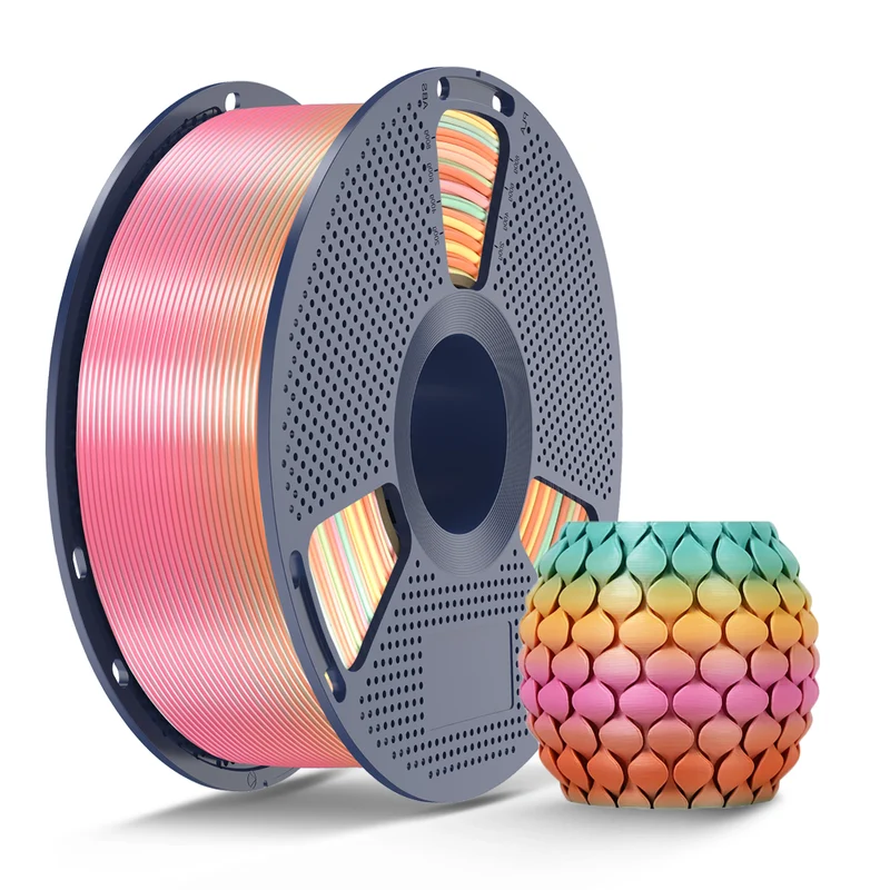 SUNLU PLA, SILK, PLA Transparent Rainbow Filament 1KG