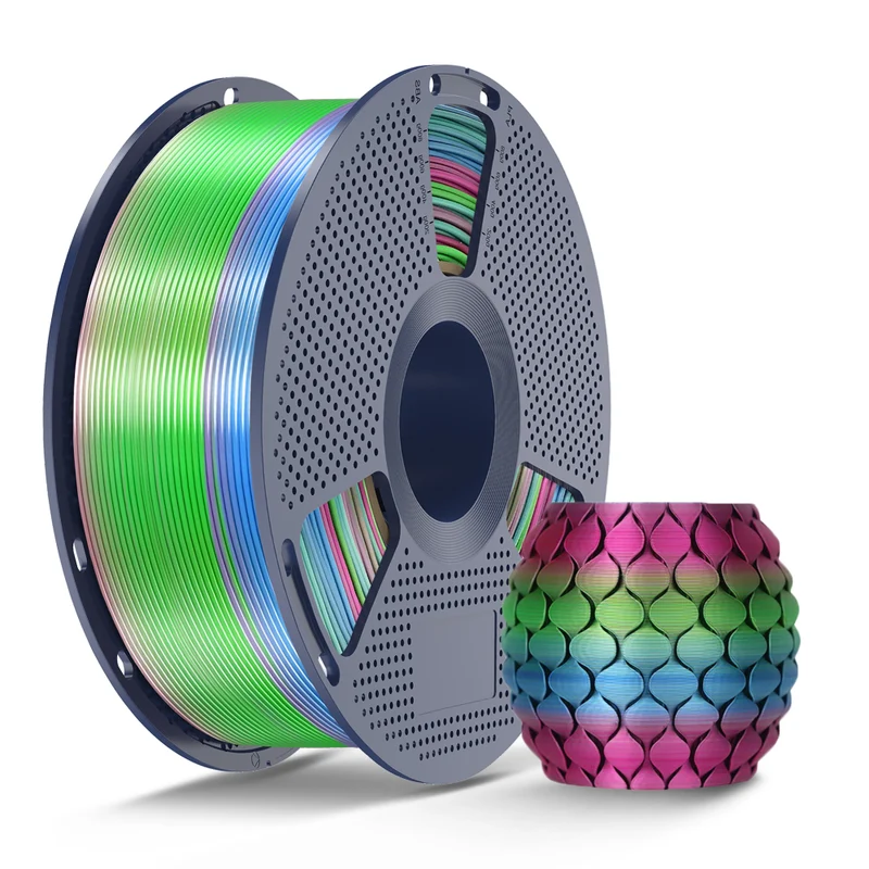 SUNLU PLA, SILK, PLA Transparent Rainbow Filament 1KG