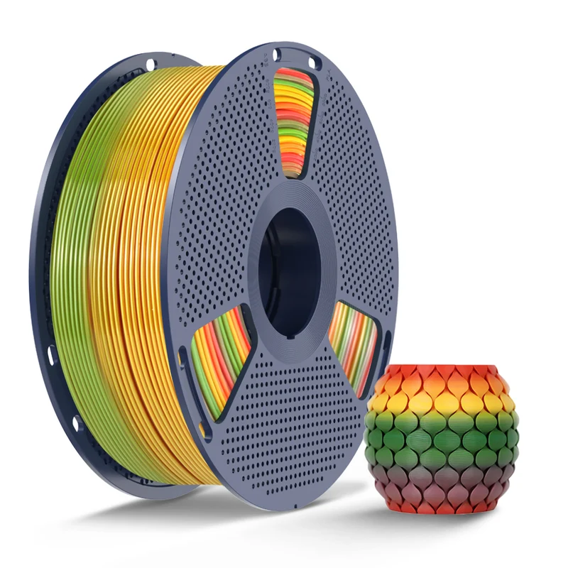SUNLU PLA, SILK, PLA Transparent Rainbow Filament 1KG
