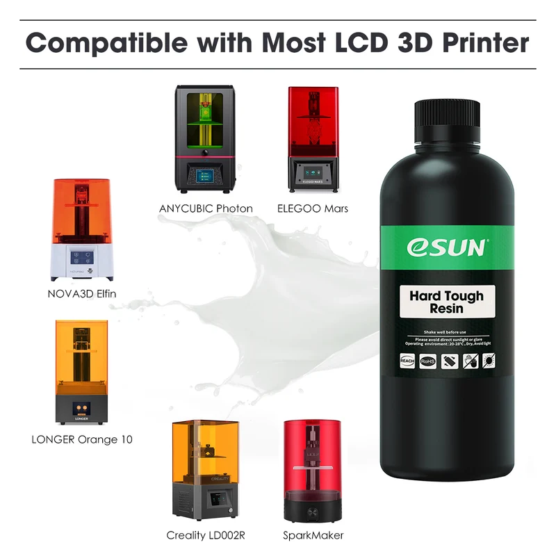 eSUN LCD Hard Tough ABS-Like Resin 0.5KG/1KG 22ND