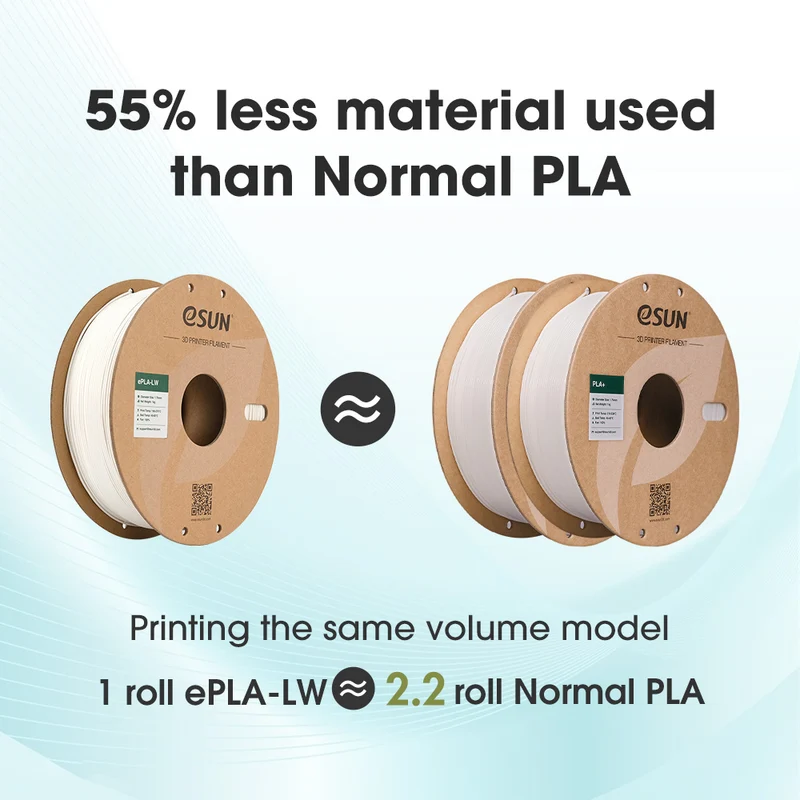 eSUN PLA-LW 1.75mm 3D Filament 10PCS