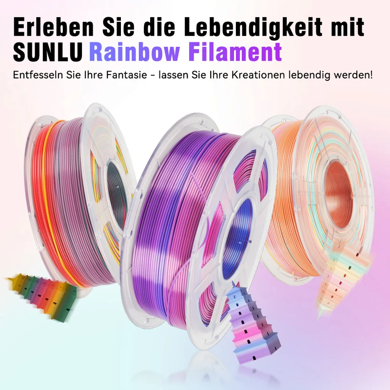 SILK Rainbow Filament(8Meter Farbwechsel) 1KG