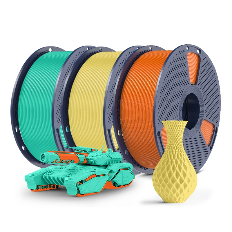 SUNLU PLA, PLA+, PLA Meta, PLA Matte, Rainbow, Multi-color Silk 3KG Mehrfarbiges Filament Bündel
