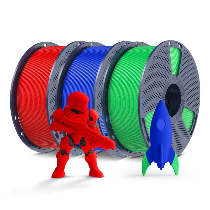 SUNLU PLA, PLA+, PLA Meta, PLA Matte, Rainbow, Multi-color Silk 3KG Mehrfarbiges Filament Bündel