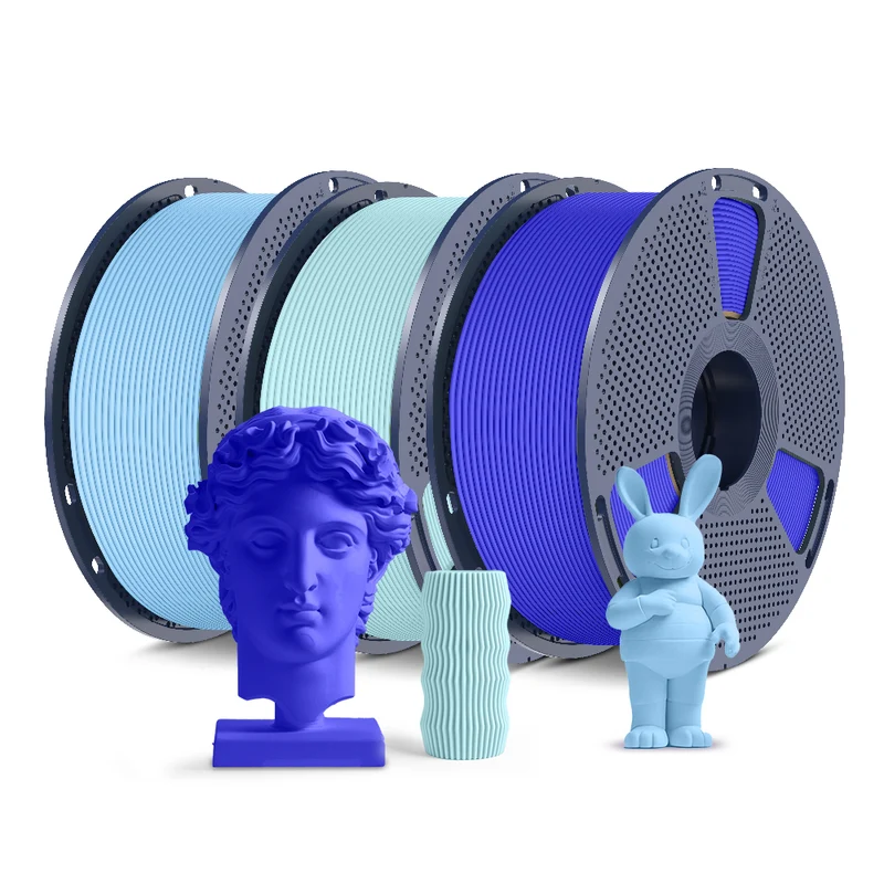 SUNLU PLA, PLA+, PLA Meta, PLA Matte, Rainbow, Multi-color Silk 3KG Mehrfarbiges Filament Bündel