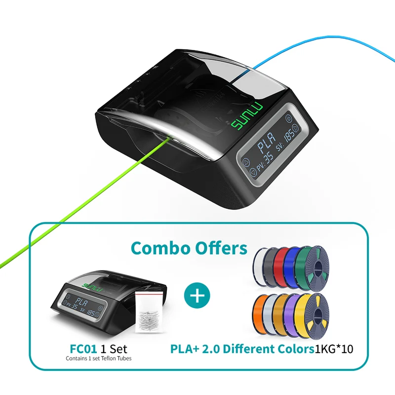 SUNLU Filament Connector FC01, Fusion Splicer, verschweißbar mit 1.75mm PLA, ABS, PETG, PCL, PA und PC Filament