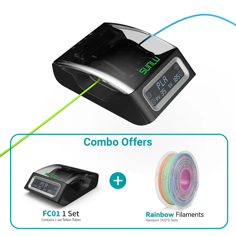 SUNLU Filament Connector FC01, Fusion Splicer, verschweißbar mit 1.75mm PLA, ABS, PETG, PCL, PA und PC Filament